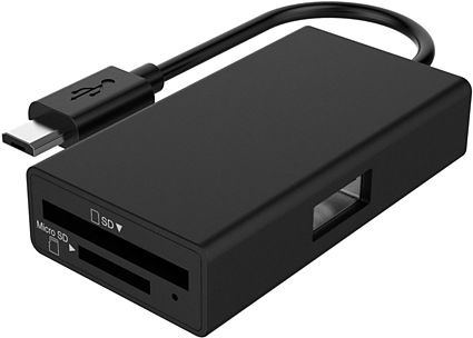 Lecteur de Carte USB 3.0, Lecteur SD / Micro SD, Lecteur de Carte Portable  pour SD, SDHC, SDXC, MicroSD, MicroSDHC, MicroSDXC Noir