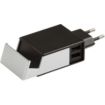 Chargeur secteur ADEQWAT Noir-Argent avec support - 2 USB 2.4A