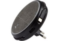 Chargeur secteur ADEQWAT Magnetique noir-cable USB C integre