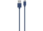 Câble micro USB ESSENTIELB vers USB bleu 30cm