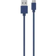 Câble micro USB ESSENTIELB vers USB bleu 30cm