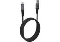 Câble micro USB ADEQWAT vers USB noir 1.2m Renforcé
