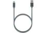 Câble USB C ADEQWAT vers USB noir 1.2m Nylon
