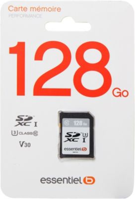 Carte SD ESSENTIELB 128 Go SDXC Performances