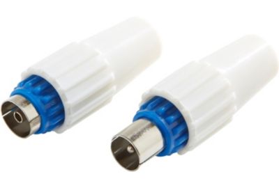 Fiche antenne TV ESSENTIELB TV 9.52 1 Male + 1 Femelle Plastique