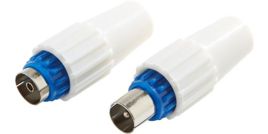 Fiche antenne TV ESSENTIELB TV 9.52 1 Male + 1 Femelle Plastique