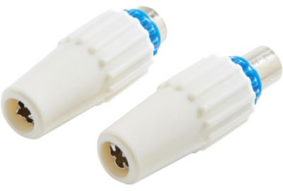 Fiche antenne TV ESSENTIELB TV 9.52 1 Male + 1 Femelle Plastique