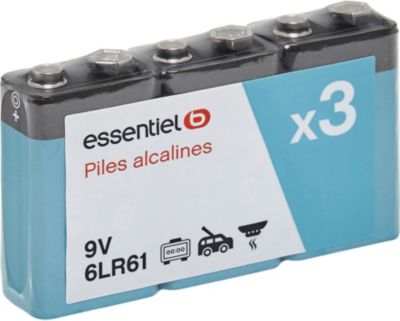 Piles 9V de qualité pas cher pile 9V 6LF22 batterie 9V 6LR61 pile