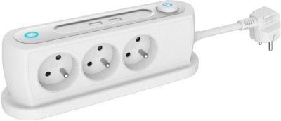 HOVNEE Prise Multiple, Prise USB Electrique 5 en 1, Multiprise Murale 2  Prises et 3 Ports USB, Prise Multiprise USB Secteur pour la Maison Le  Bureau