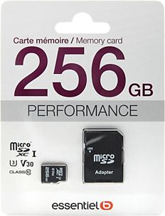 Carte Micro SD Lexar 256 Go, carte mémoire flash microSDXC UHS-II
