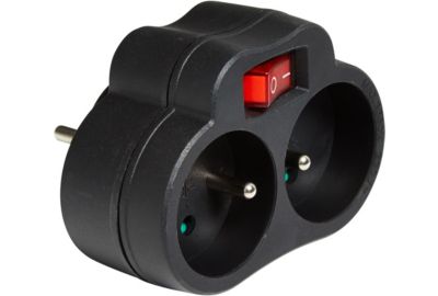 Multiprise ESSENTIELB 2 prises 16A avec interrupteur