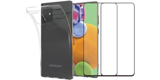 Pack ESSENTIELB Samsung A51 4G Coque + Verre trempé x2
