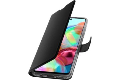 Etui ADEQWAT Samsung A71 Cuir noir