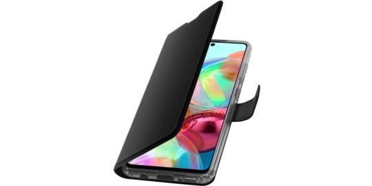 Etui ADEQWAT Samsung A71 Cuir noir