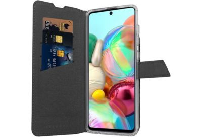 Etui ADEQWAT Samsung A71 Cuir noir