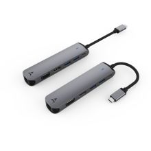 Hub USB C ADEQWAT USB-C 6 en 1