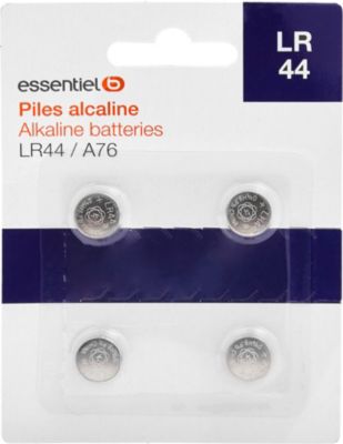 Piles LR44 DURACELL - Blister de 2 - AG13 / A76 - PILES 974