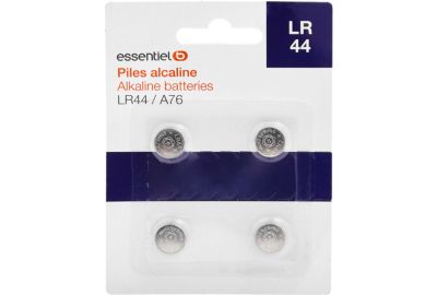Pile ESSENTIELB Lot 4 piles LR44 / A76
