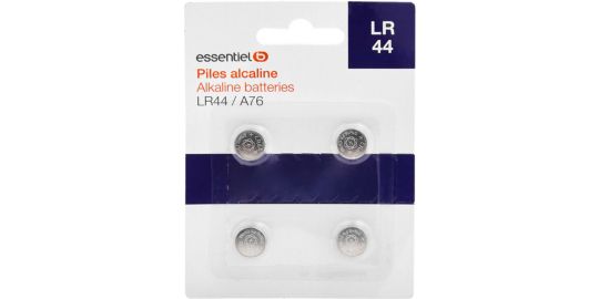 Pile ESSENTIELB Lot 4 piles LR44 / A76