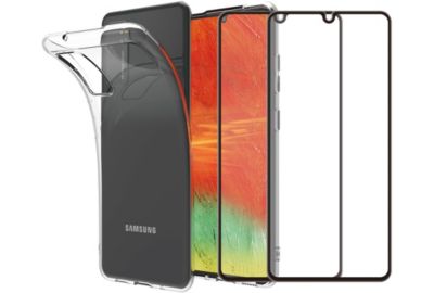 Pack ESSENTIELB Samsung A41 Coque + Verre trempé x2