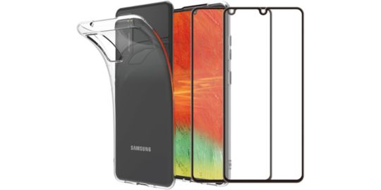 Pack ESSENTIELB Samsung A41 Coque + Verre trempé x2