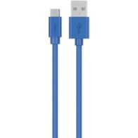 Câble micro USB ESSENTIELB vers USB bleu 1m