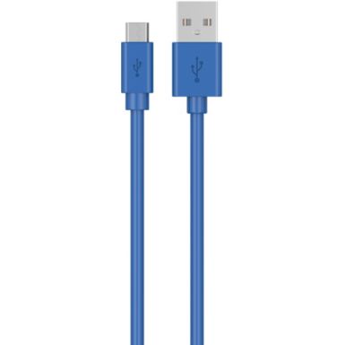 Câble micro USB ESSENTIELB vers USB bleu 1m