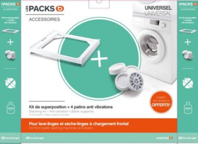 Kit d'empilage universel / cadre de connexion pour lave-linge et sèche-linge