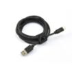 Câble USB C ADEQWAT vers USB noir 2m tresse