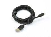 Câble USB C ADEQWAT vers USB noir 2m tréssé