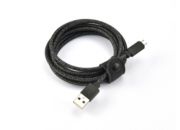 Câble micro USB ADEQWAT vers USB noir 2m tresse