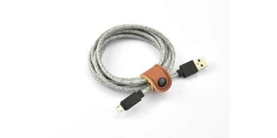 Câble micro USB ADEQWAT vers USB gris 2m tréssé