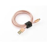 Câble micro USB ADEQWAT vers USB rose 2m tresse