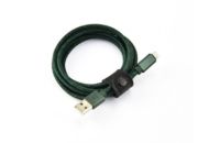 Câble micro USB ADEQWAT vers USB vert 2m tréssé