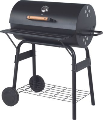 Barbecue charbon ESSENTIELB EBCA1 noir sur chariot 62 cm