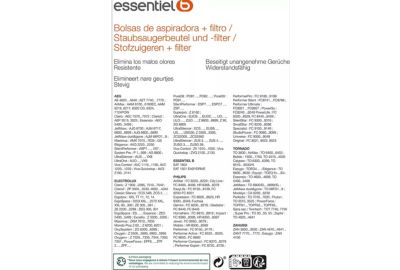 Sac aspirateur ESSENTIELB EB1800