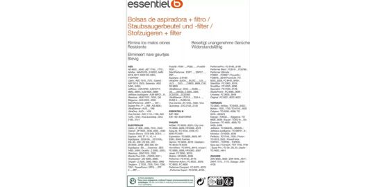 Sac aspirateur ESSENTIELB EB1800