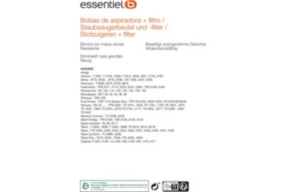 Sac aspirateur ESSENTIELB EB3001