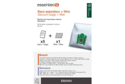 Sac aspirateur ESSENTIELB EB2000