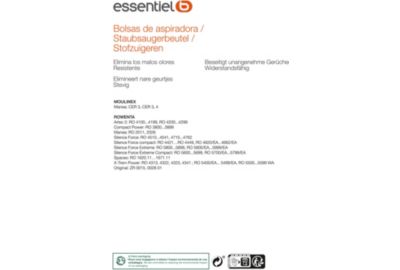 Sac aspirateur ESSENTIELB EB2306