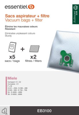 Lot De 10 Sacs D'Aspirateur Compatibles Avec Miele S 4211 Ii S4211 - Avec  Micro-Filtre[u1743]