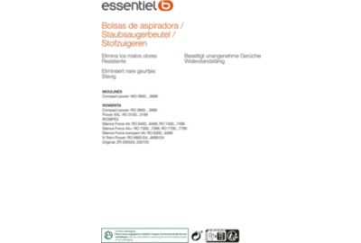 Sac aspirateur ESSENTIELB EB2112