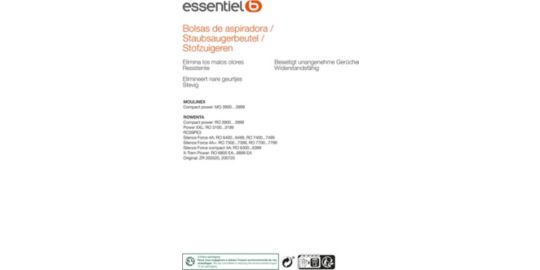 Sac aspirateur ESSENTIELB EB2112