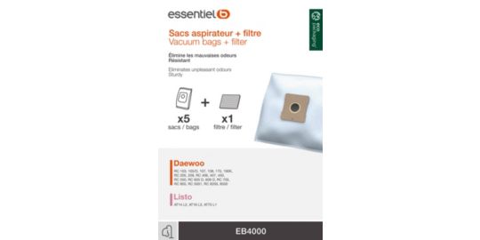 Sac aspirateur ESSENTIELB EB4000