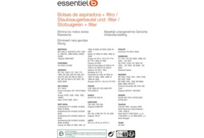Sac aspirateur ESSENTIELB EB4000