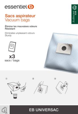Rs-products Lot de 10 sacs d'aspirateur pour MOULINEX Compact