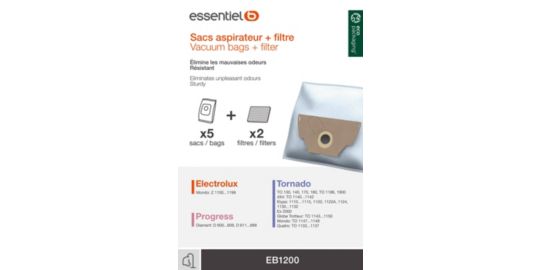 Sac aspirateur ESSENTIELB EB1200