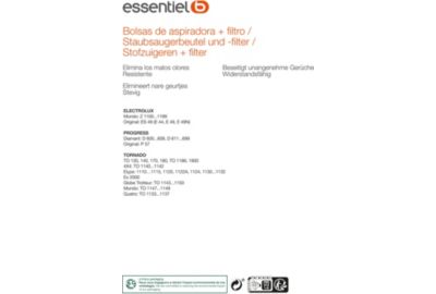 Sac aspirateur ESSENTIELB EB1200