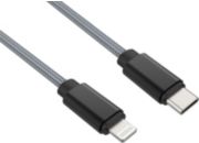 Câble Lightning ADEQWAT vers USB-C 2m gris certifie Apple