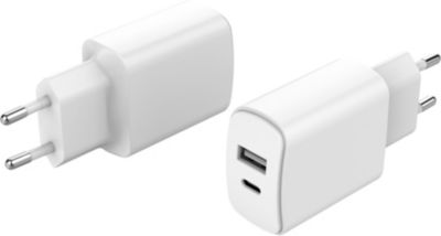 Bloc chargeur USB Inprojal 2 x USB type A Blanc